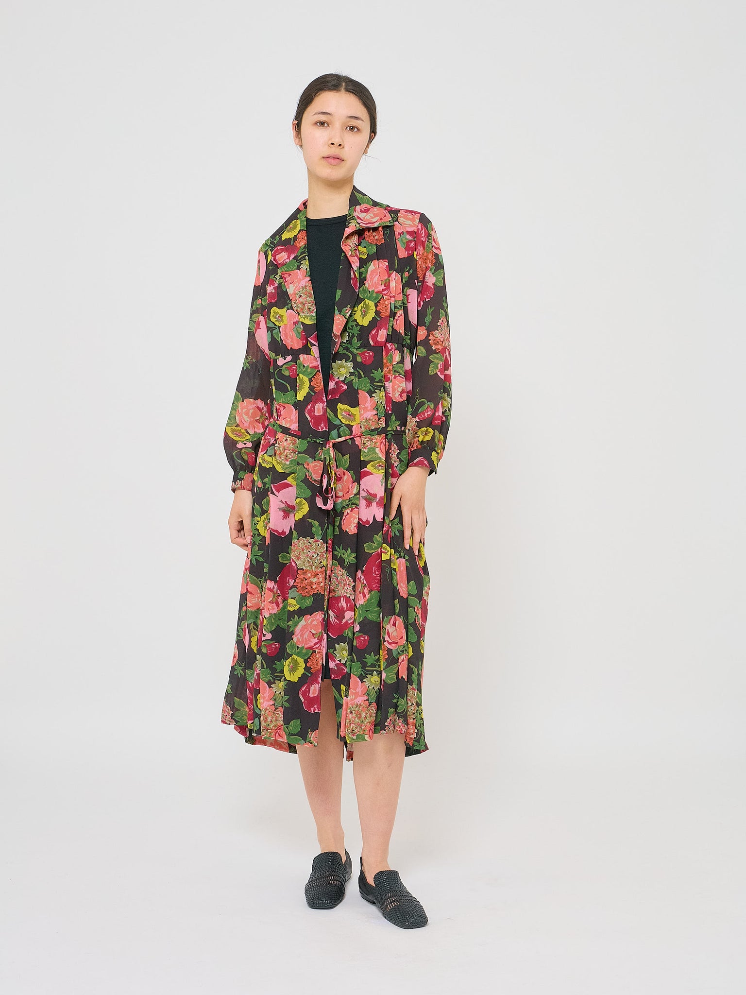 Dress Open Layer Floral