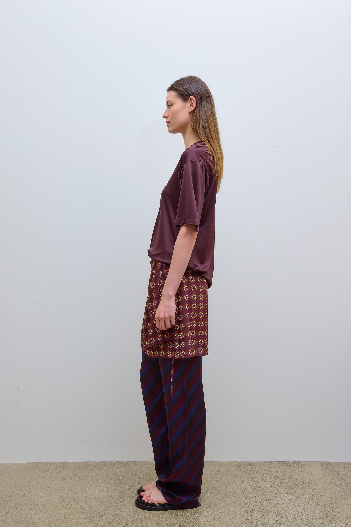 Hudys T-Shirt Burgundy
