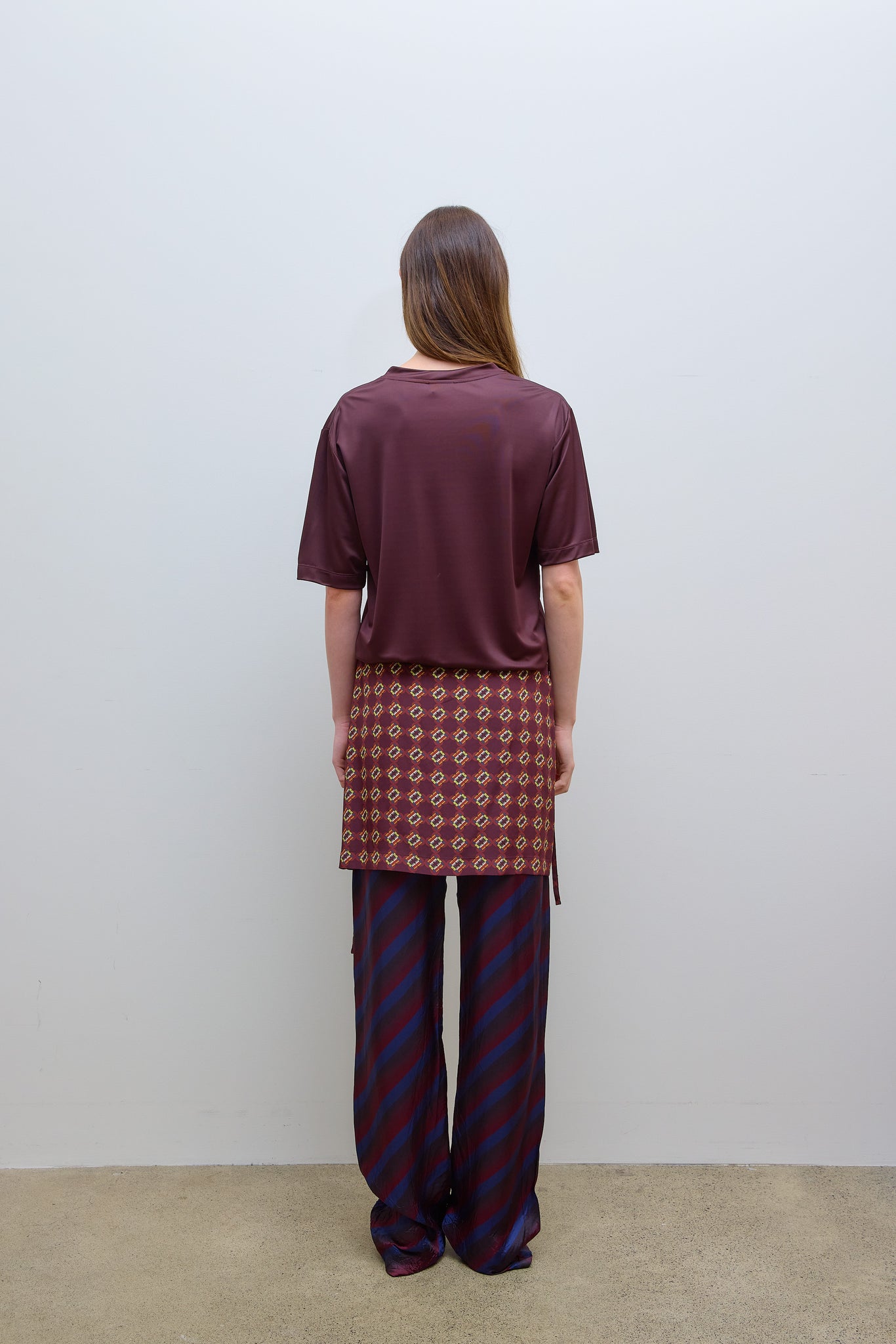Hudys T-Shirt Burgundy