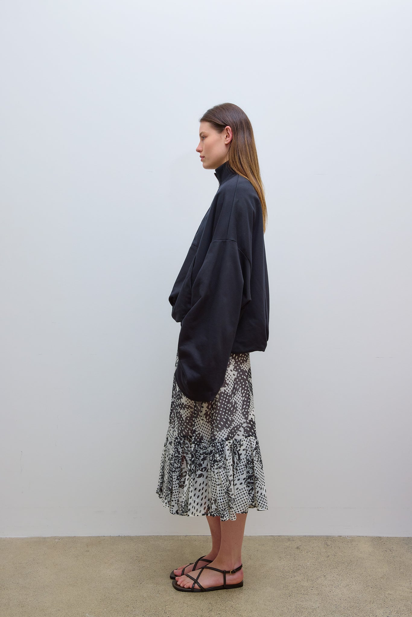 Haqua Sweatshirt Jacket Black