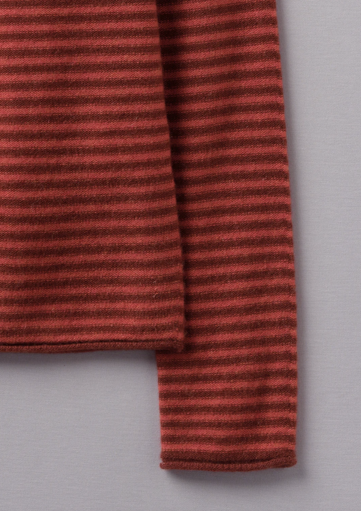 Wool Cashmere Neat Sweater Red Earth Harissa
