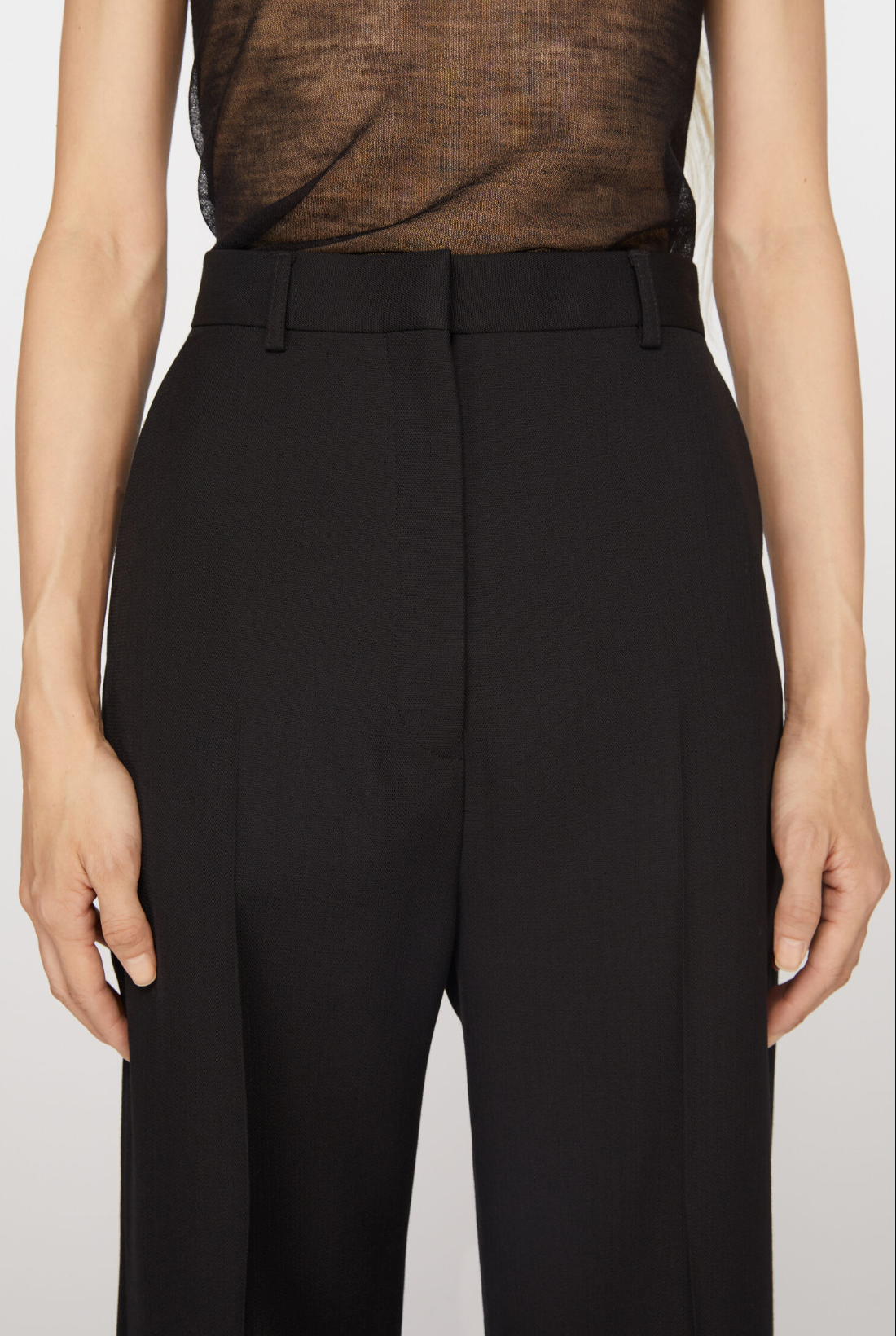 Relaxed Tailored Trousers Black