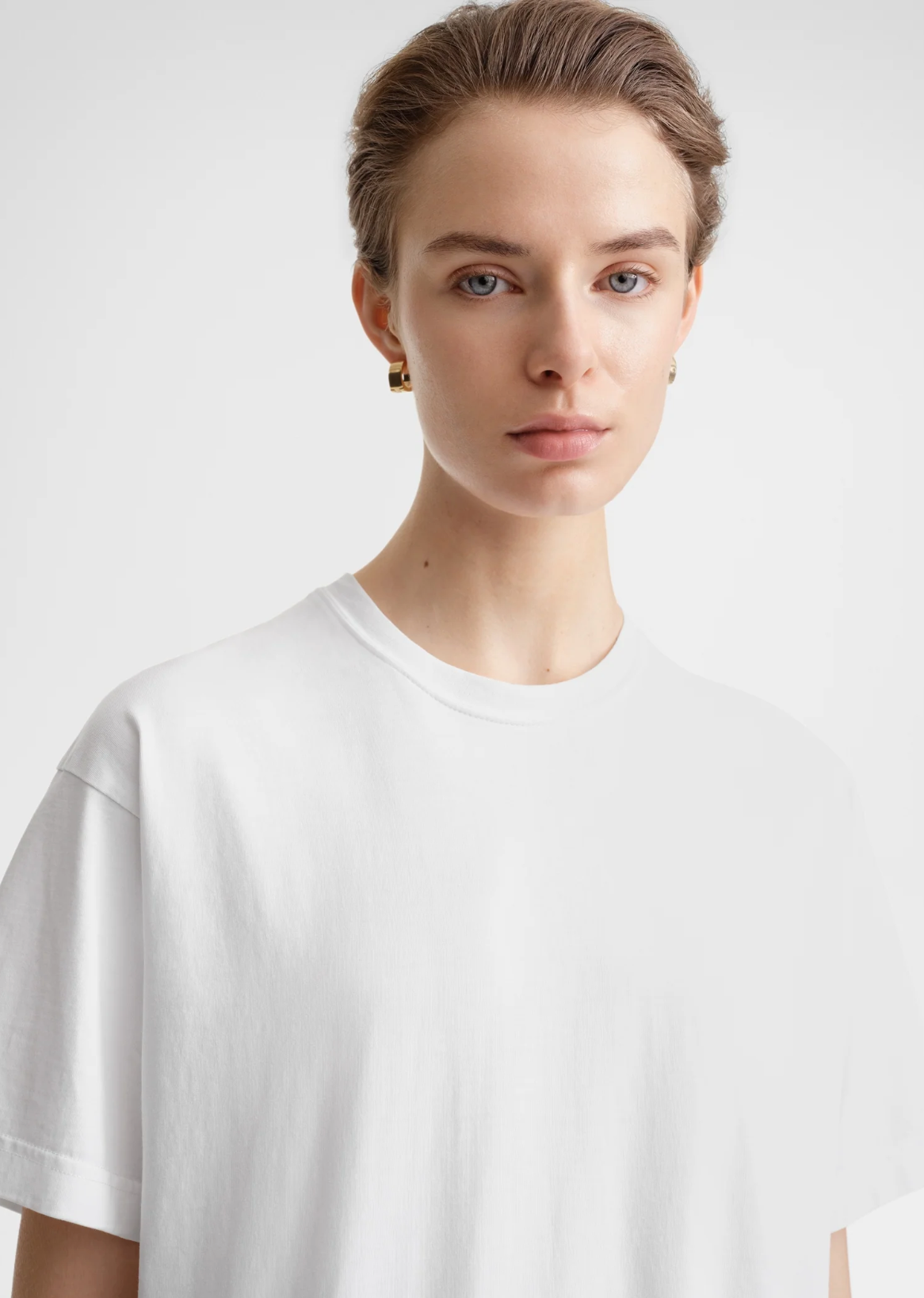 Straight Cotton T-Shirt Off White