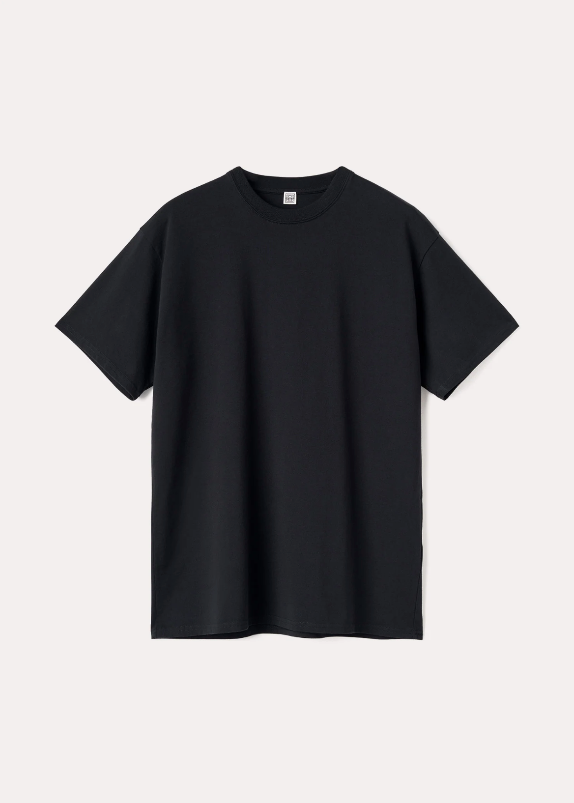 Straight Cotton T-Shirt Black