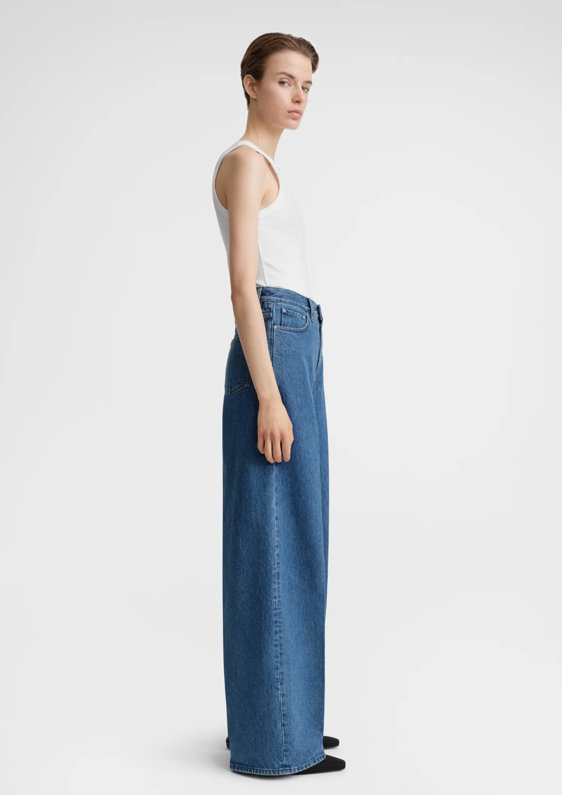 Wide Leg Denim Blue