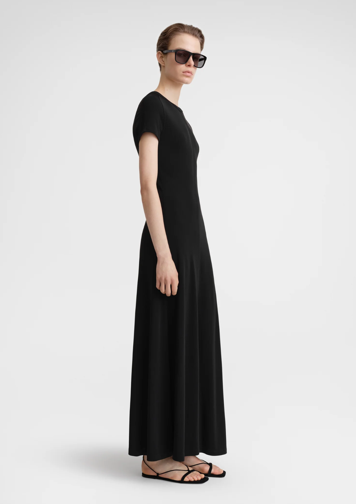 Fluid Jersey Dress Black