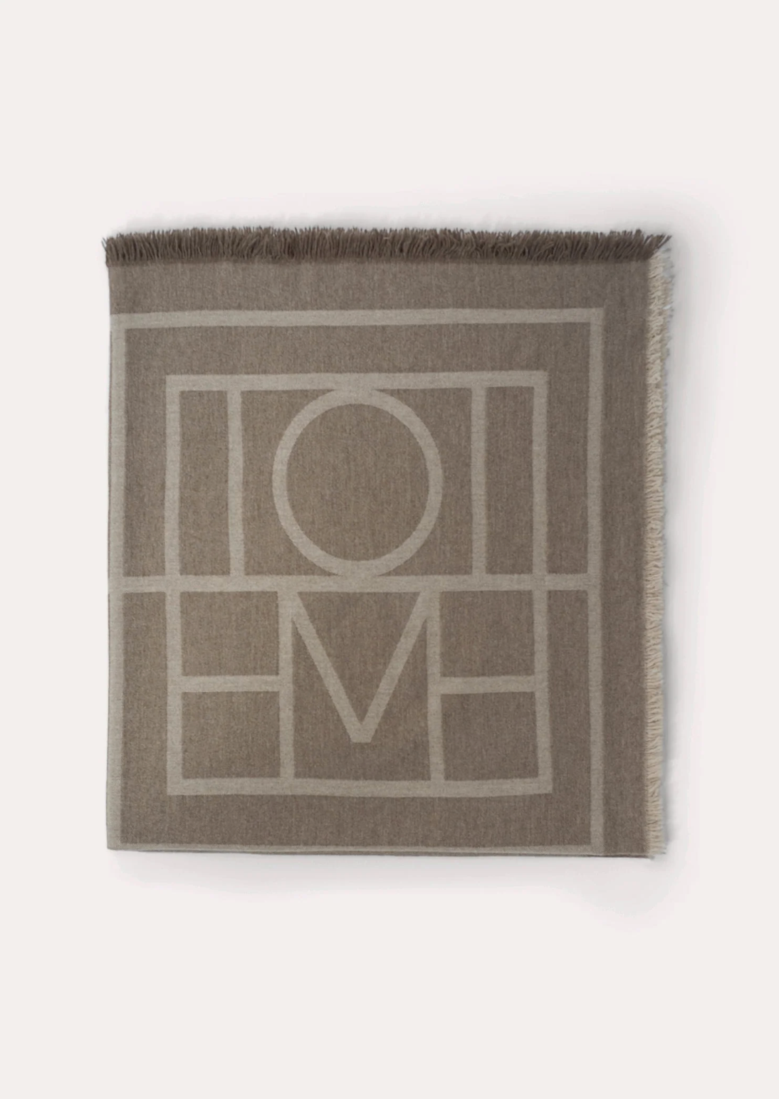 Monogram Cashmere Scarf Tobacco