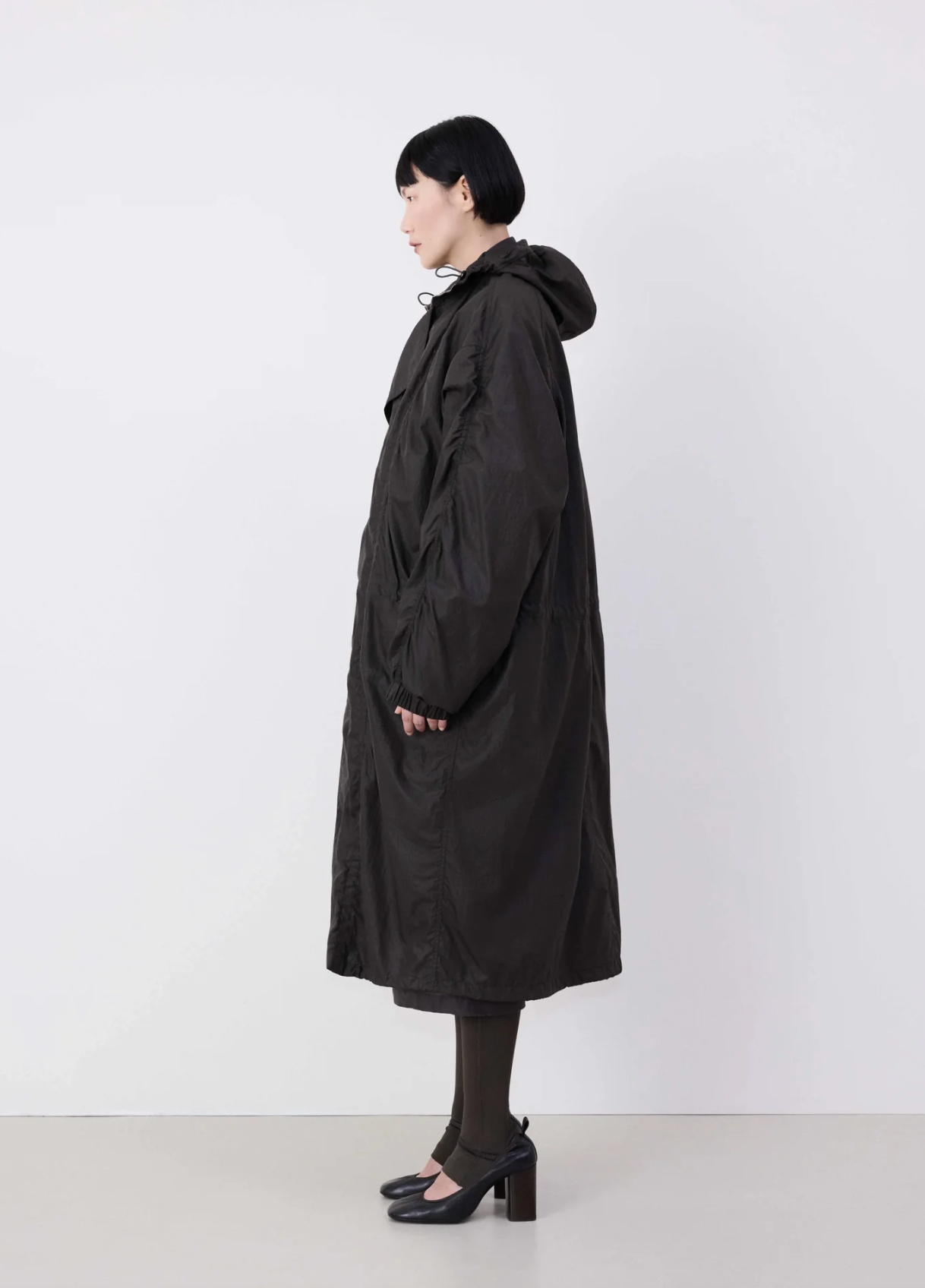 Nylon Parka Jacket Espresso Unisex