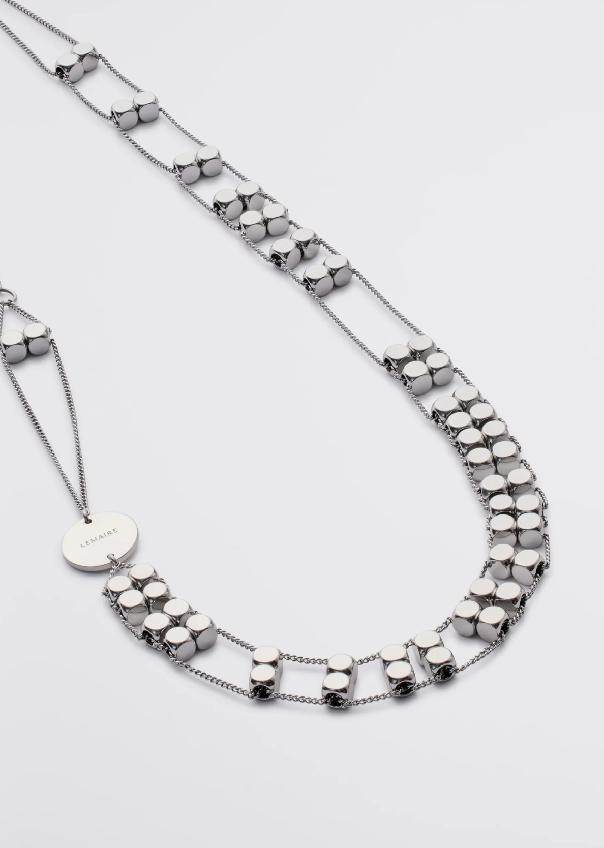 Abacus Necklace Silver