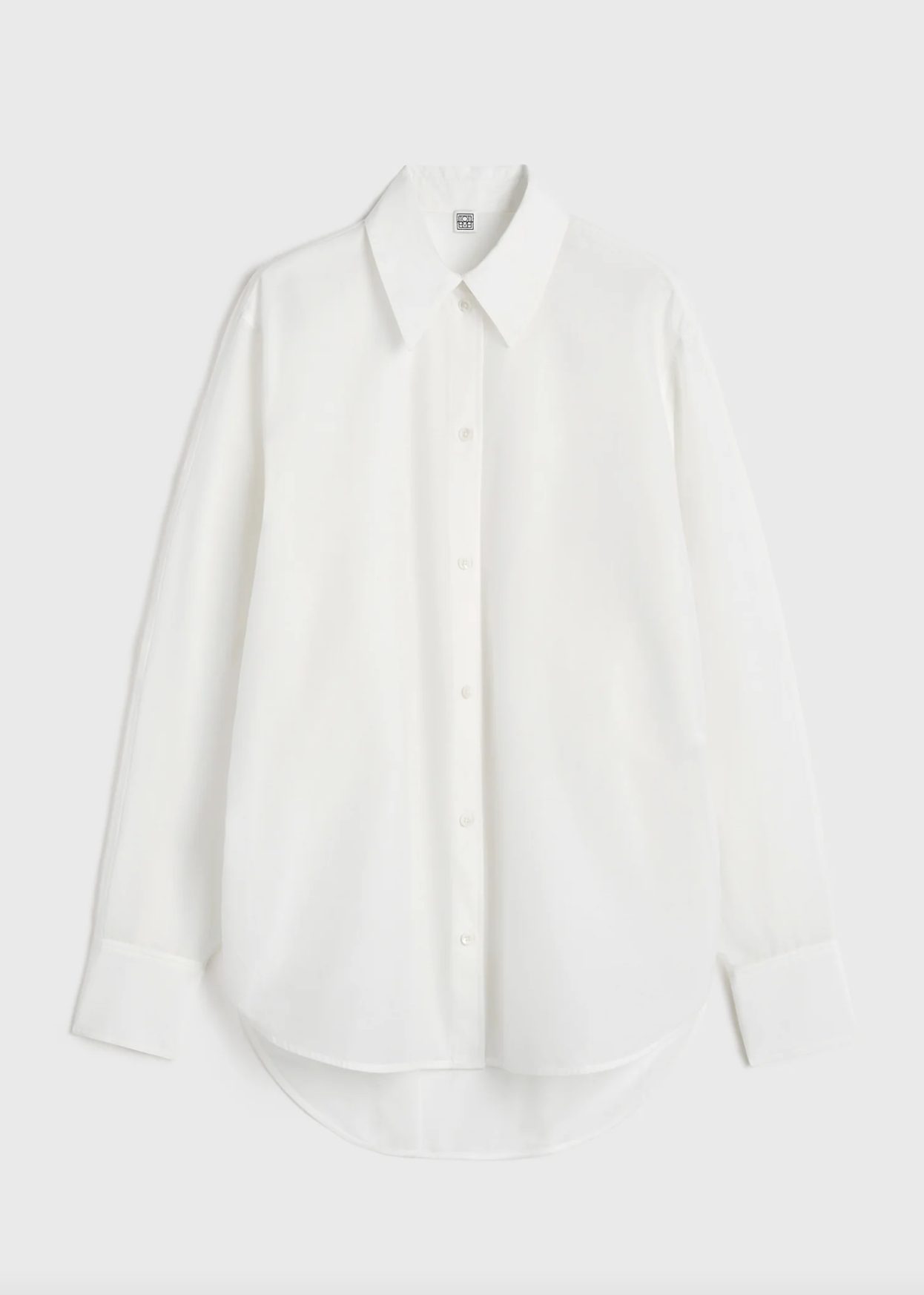 Kimono Sleeve Cotton Shirt Off White