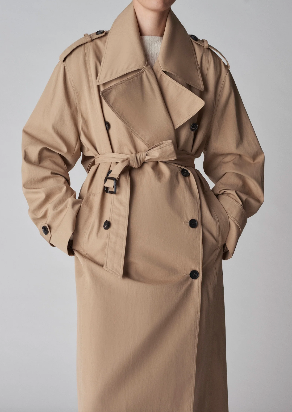 Oversized Trench Coat Camel