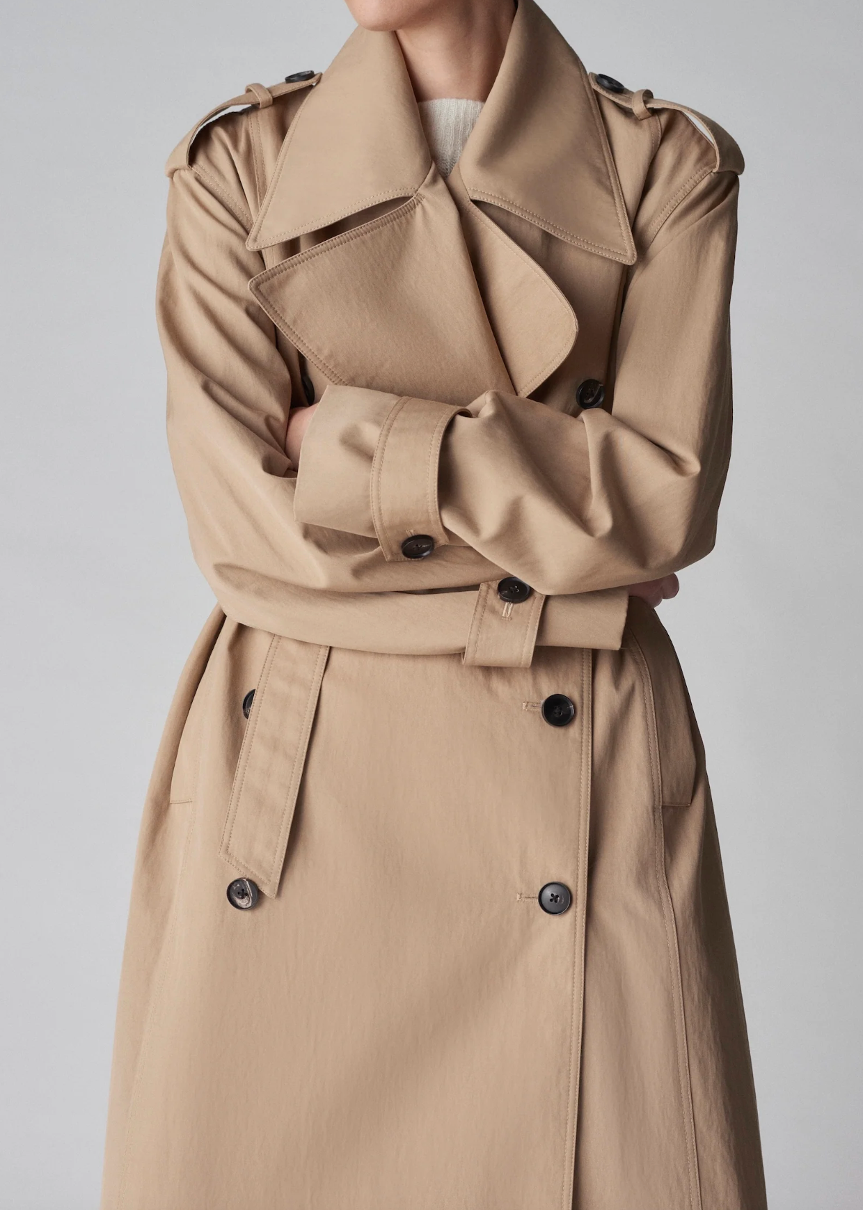 Oversized Trench Coat Camel