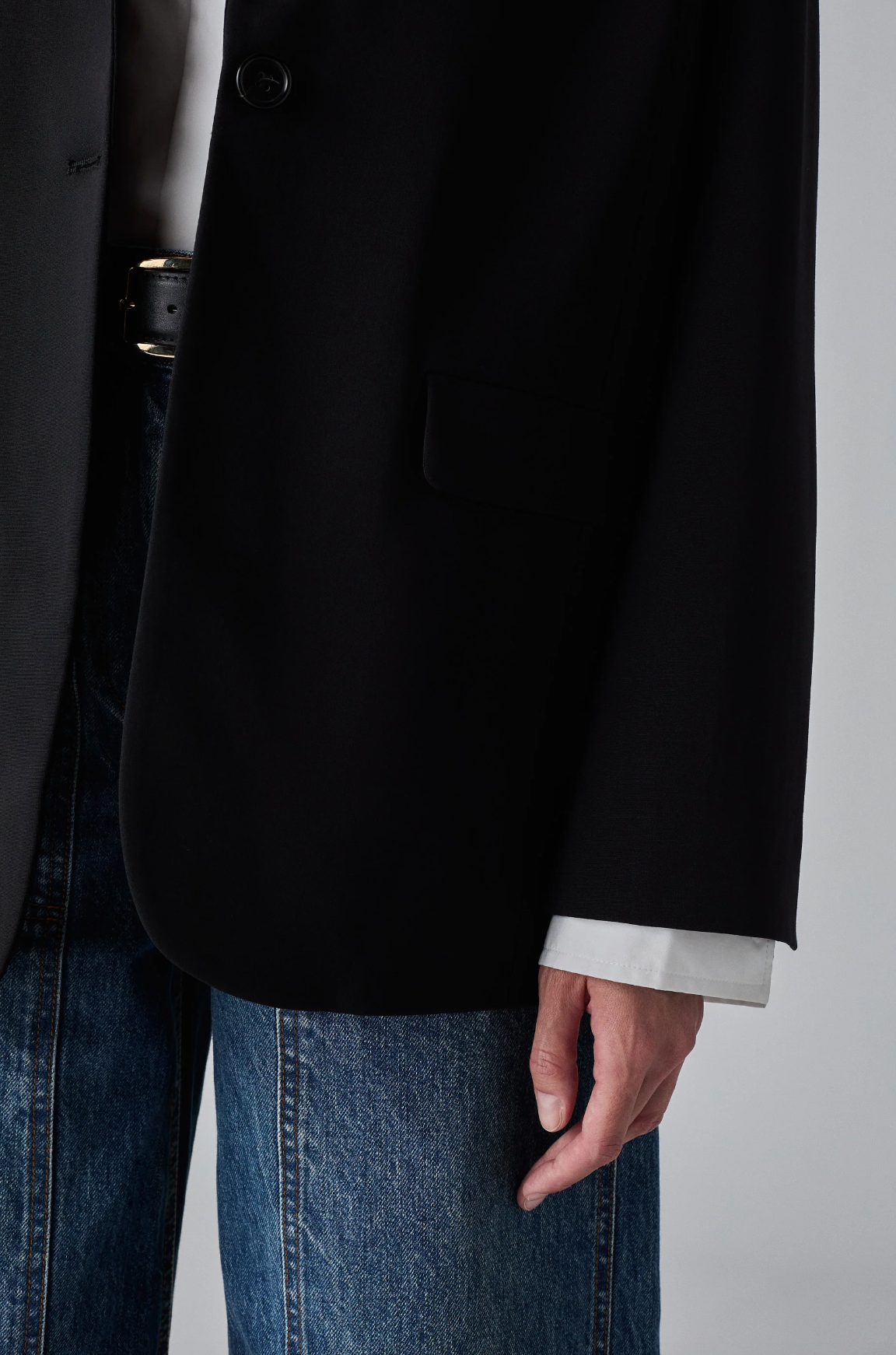 Boxy Blazer Jacket Black