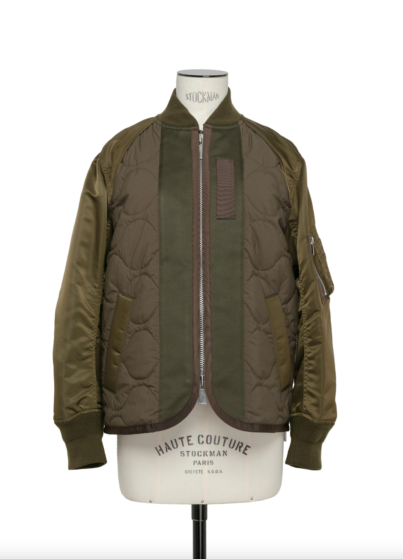 Nylon Twill x Rip Stop Jacket Khaki and Olive