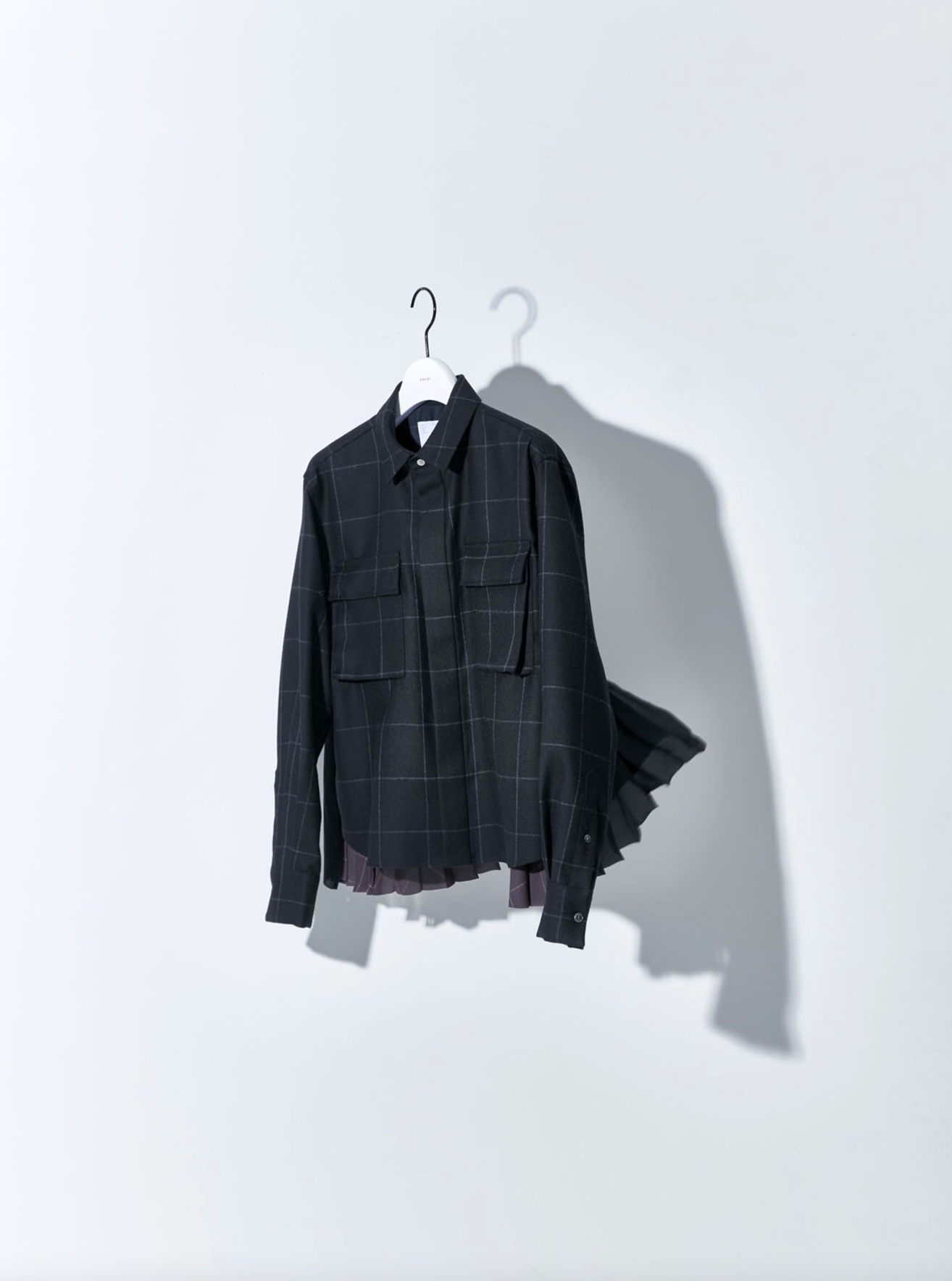 Windowpane Shirt Black