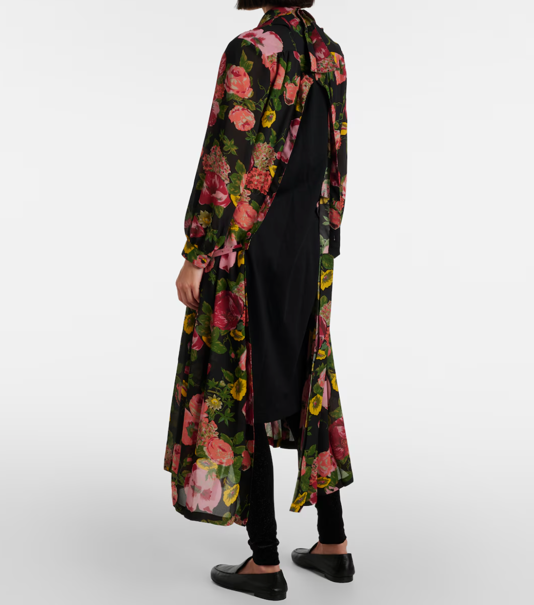 Dress Open Layer Floral