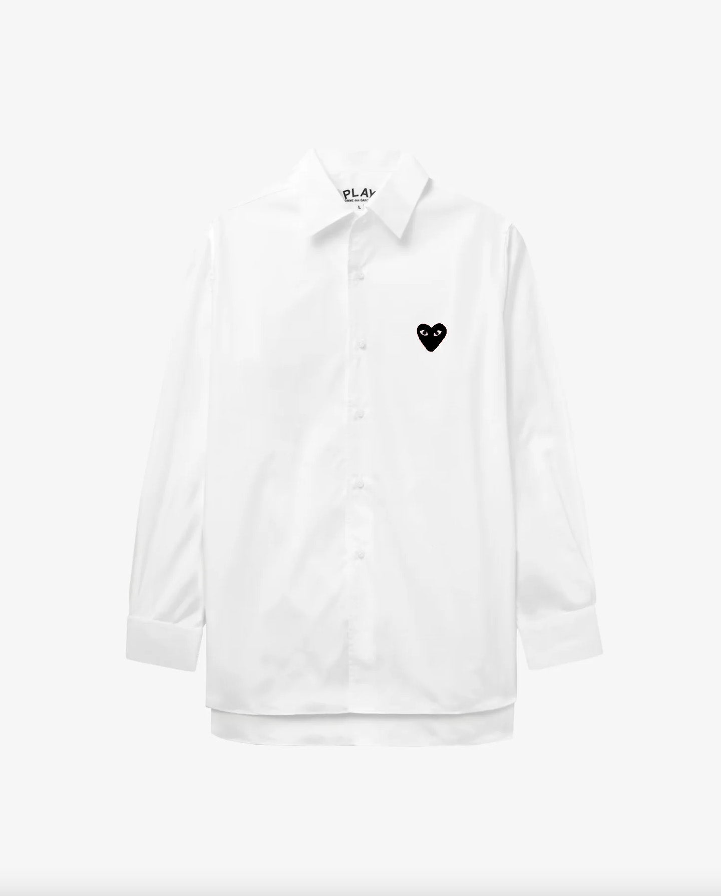 Cdg long sleeve white best sale