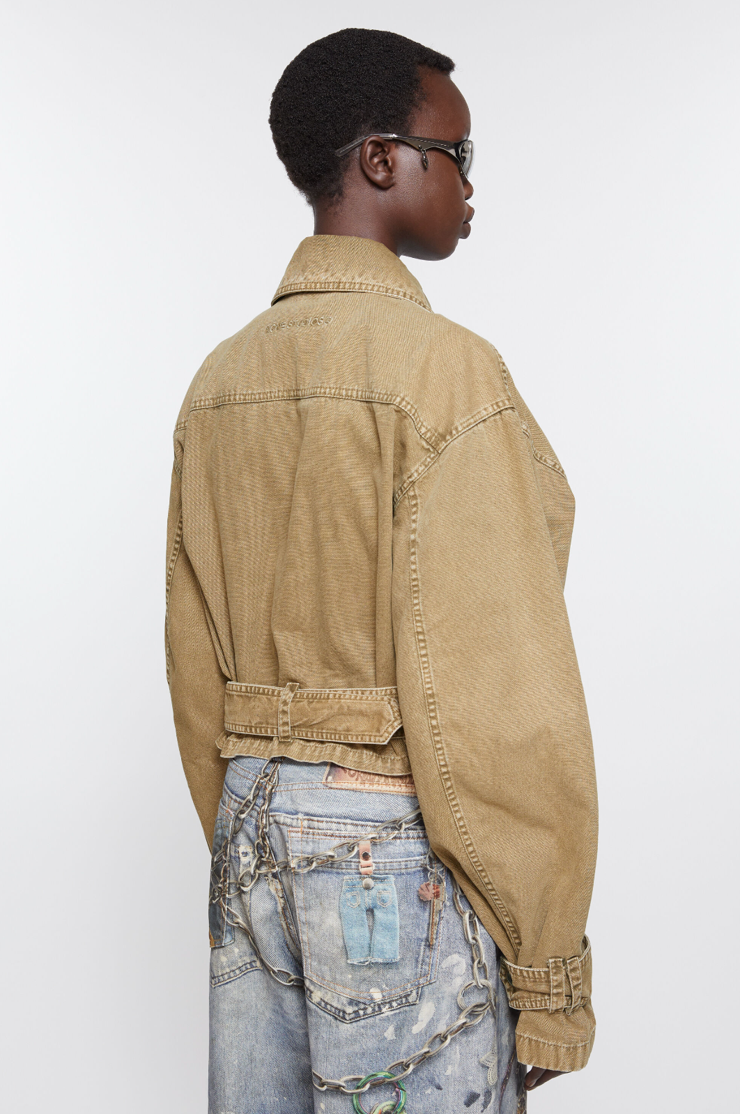 Denim Washed Jacket Light Brown