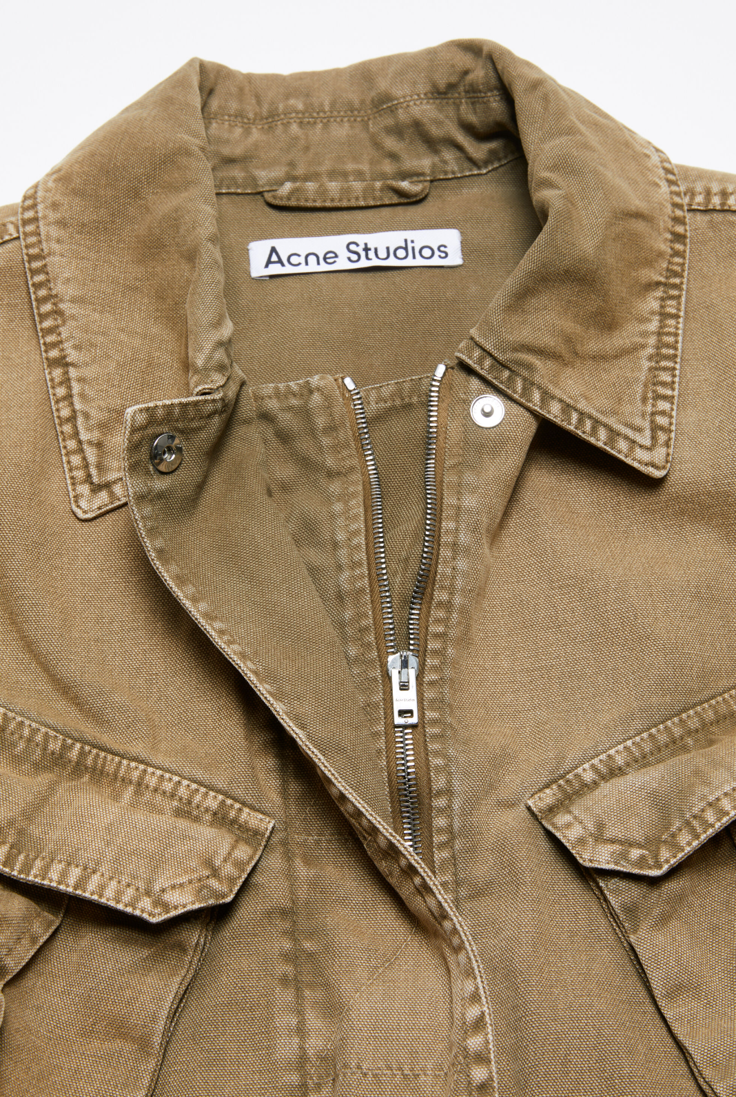 Denim Washed Jacket Light Brown