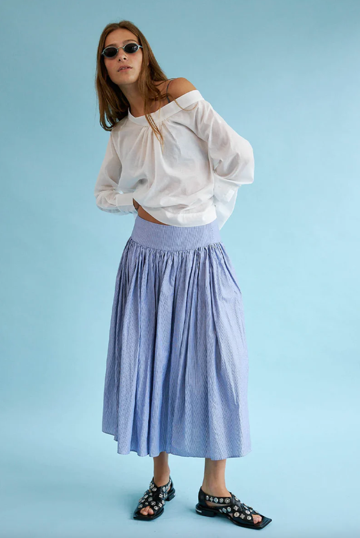 Sing It Out Loud Skirt Blue