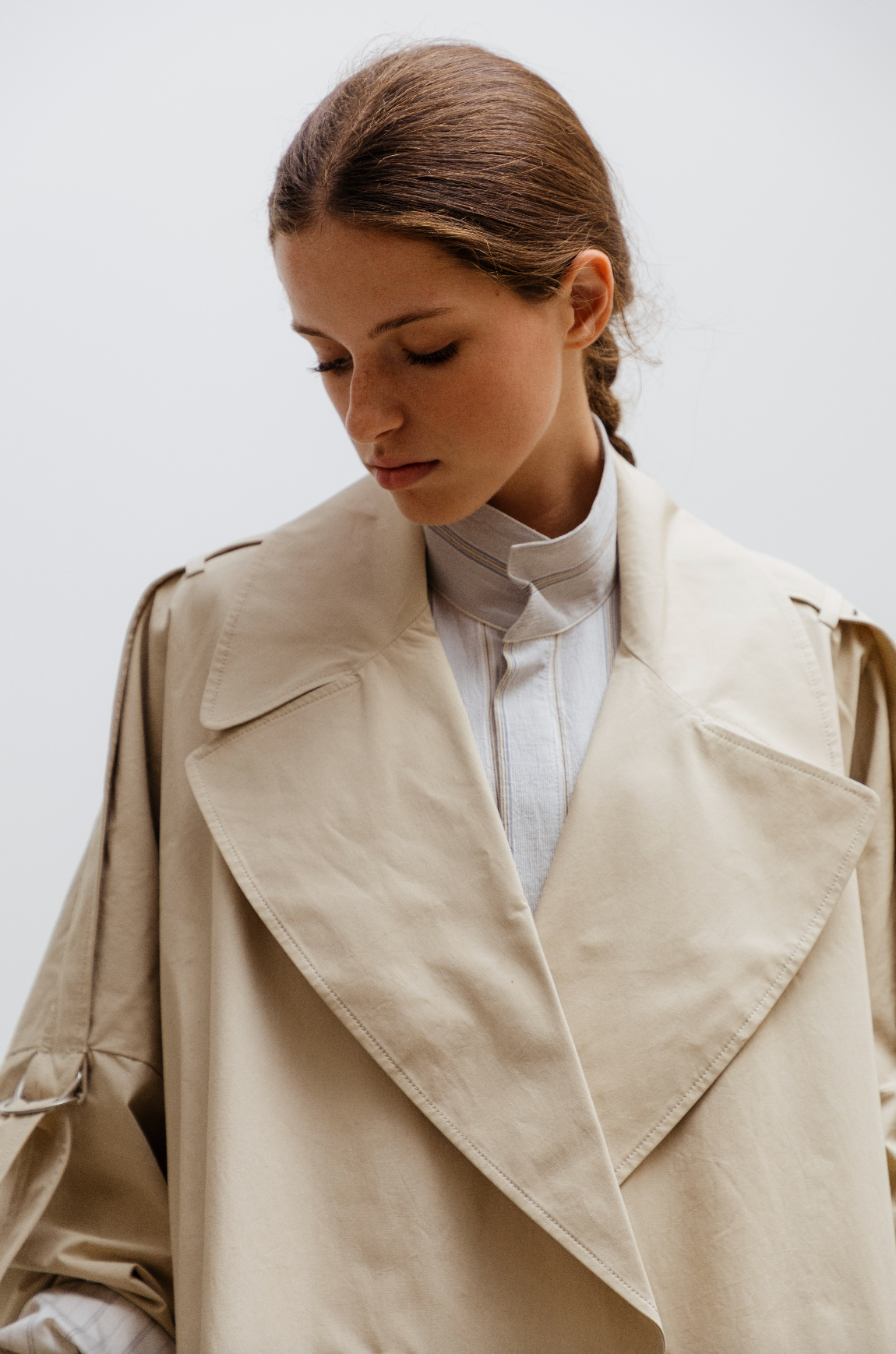 Trench Coat Parchment Cotton