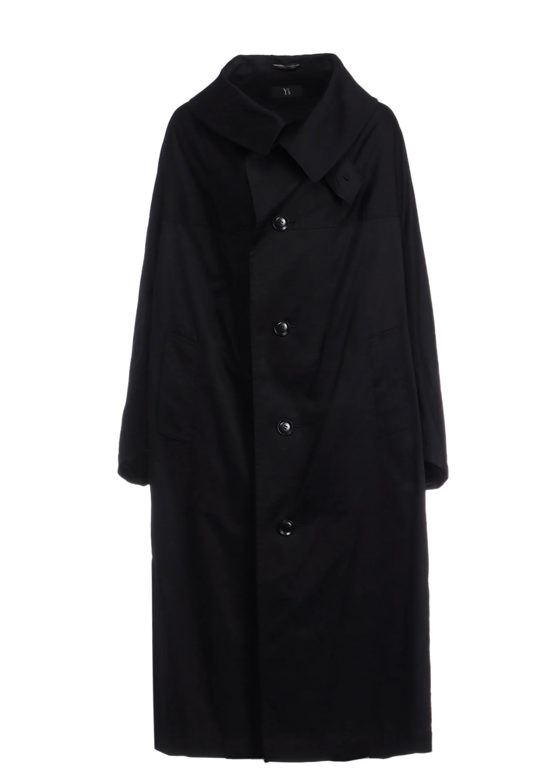 U-Long Cape Cotton Black