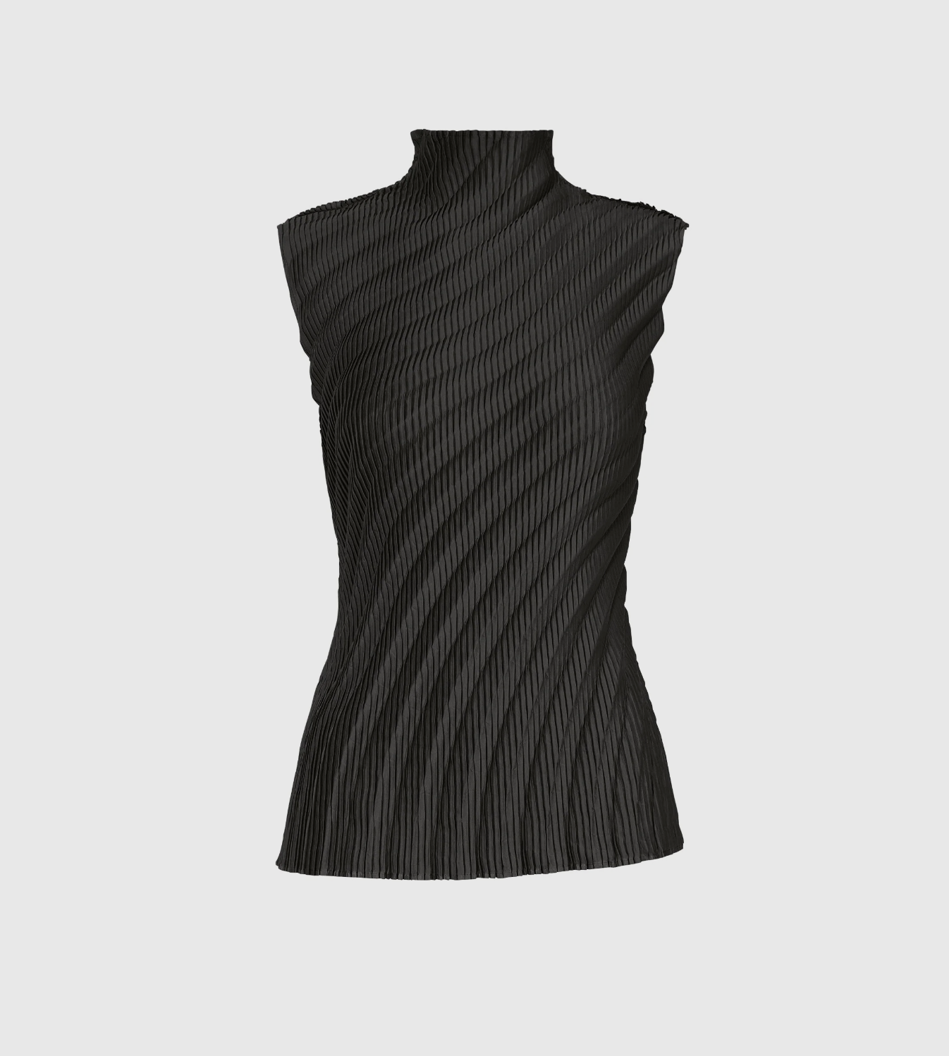 Nuance Pleats Top Black