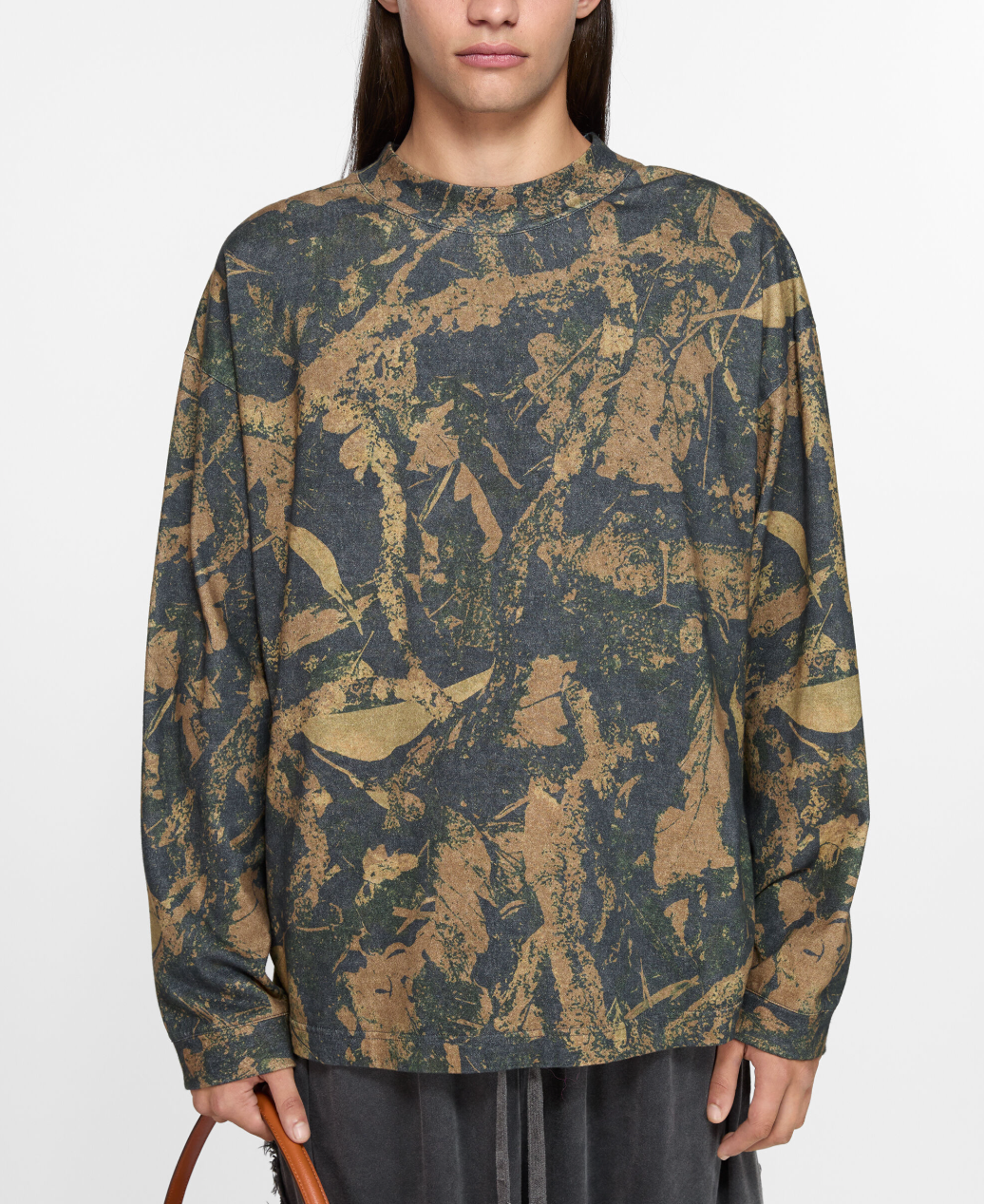 Camo Long Sleeve T-Shirt Mud Brown