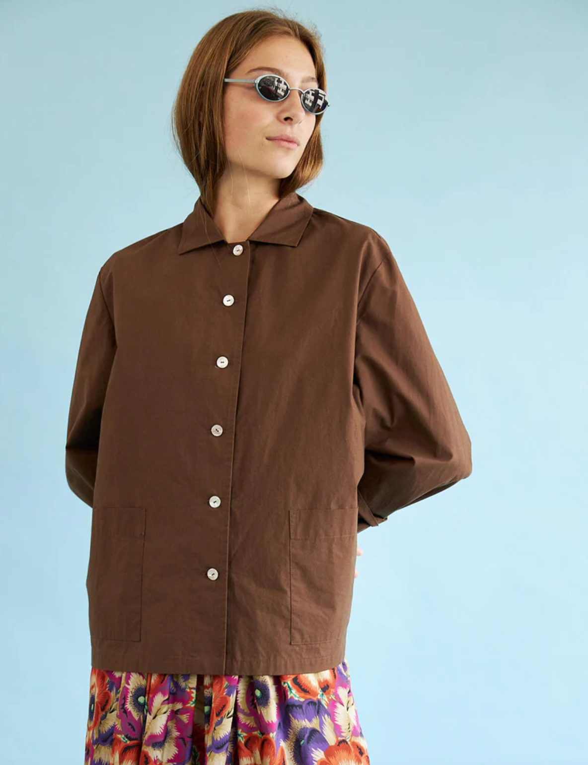 Walk on Water Shirt Brown Cotton