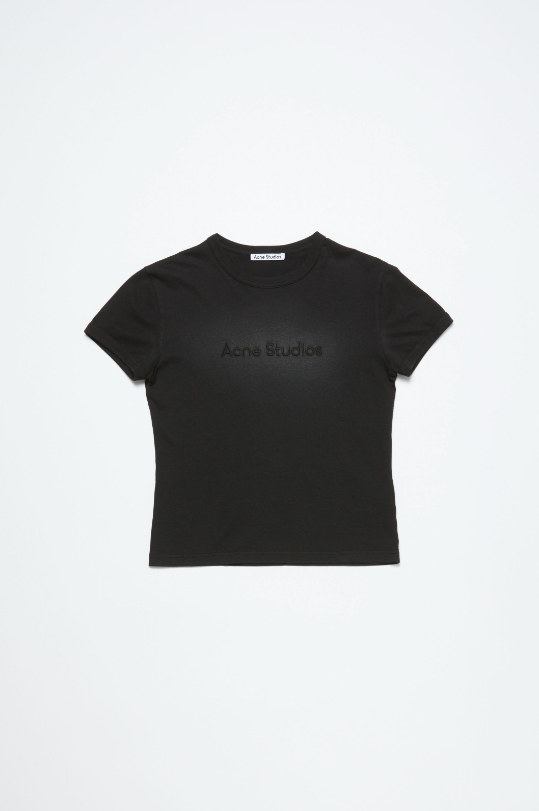 Fitted T-Shirt Logo Faded Black