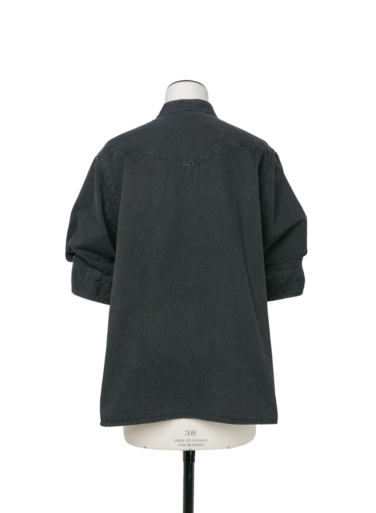 Denim Mix Knit Pullover Black