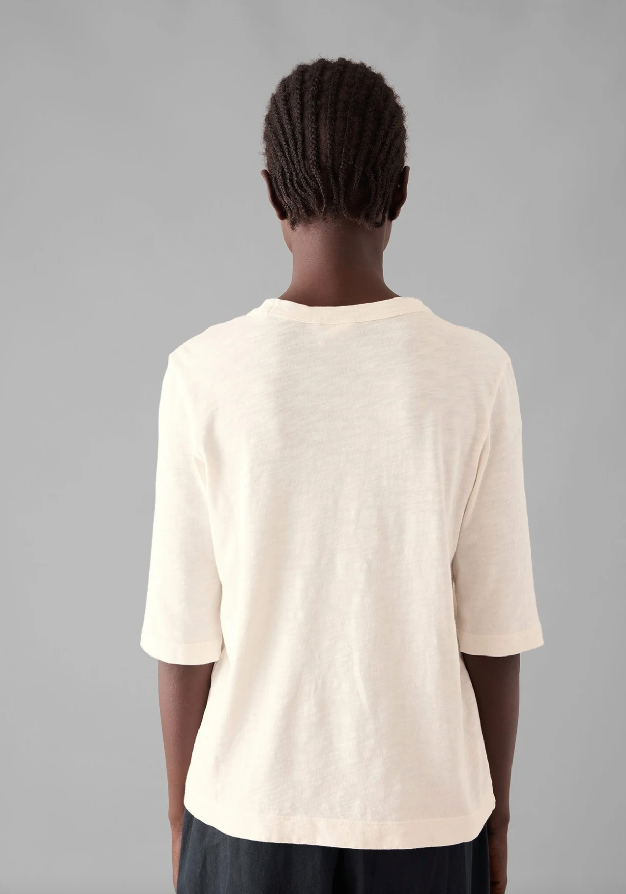 Cleo Garment Dyed T-Shirt Chalk