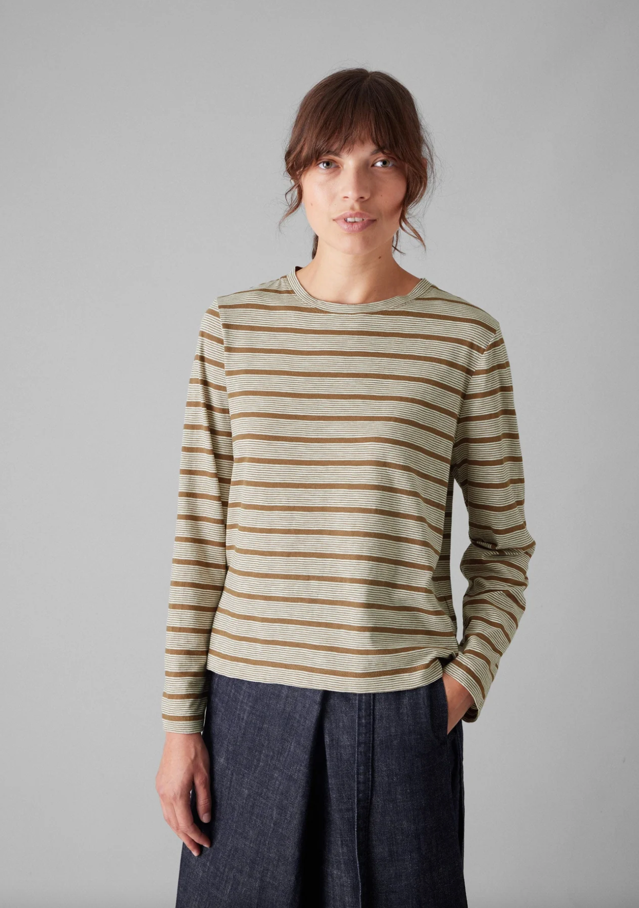 Crewneck T-shirt Ecru Partridge