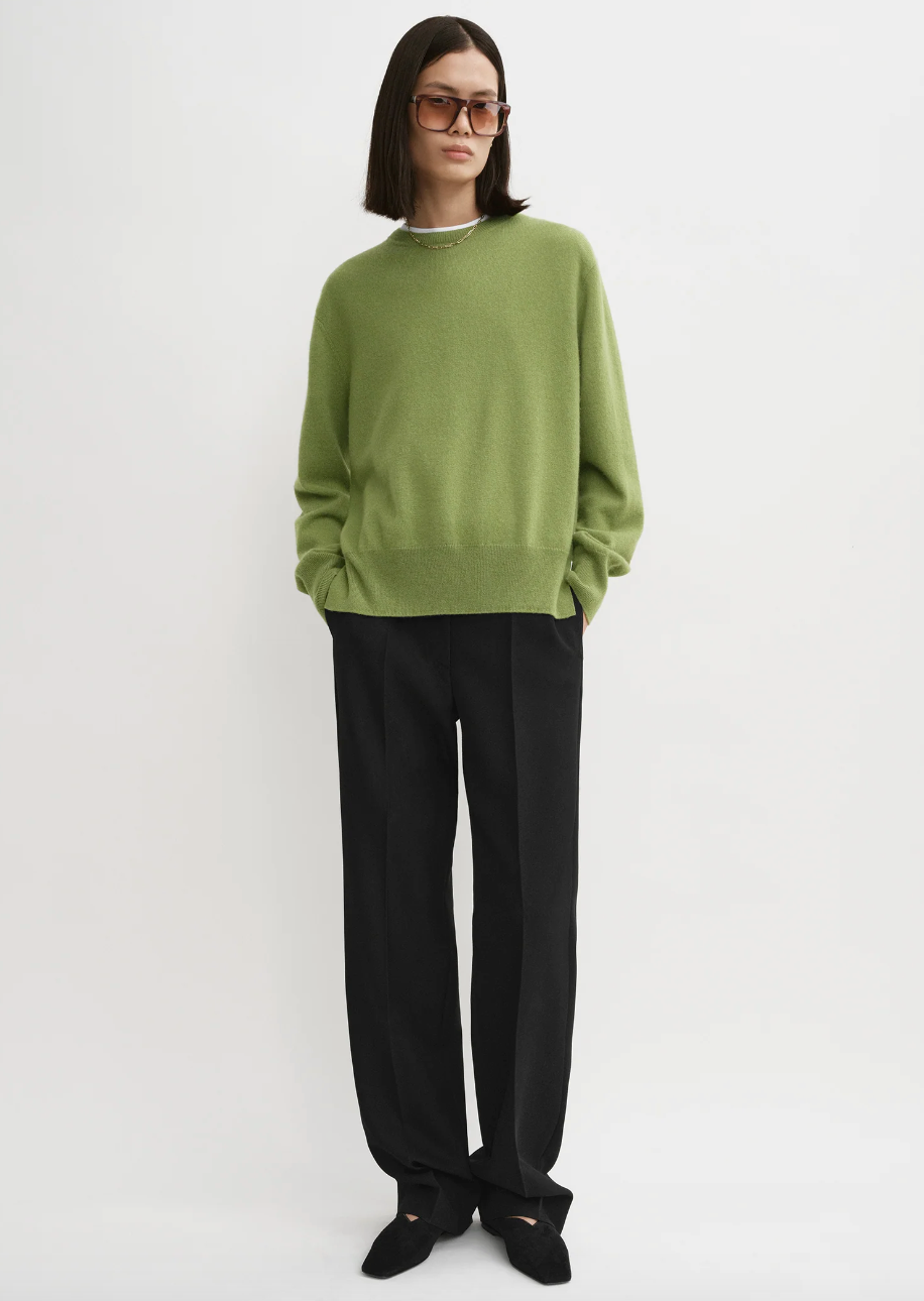 Crewneck Cashmere Knit Sweater Laurel