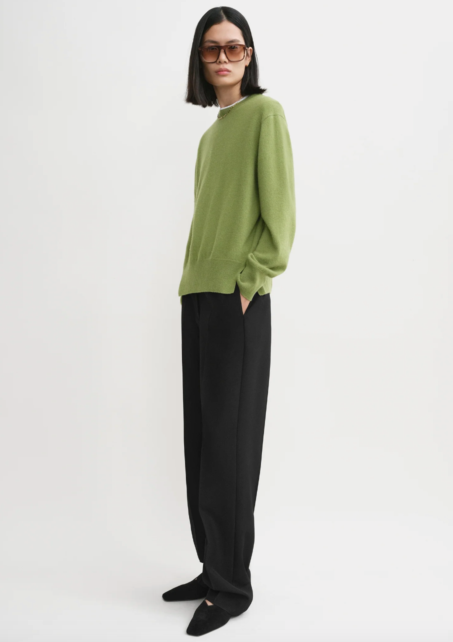 Crewneck Cashmere Knit Sweater Laurel