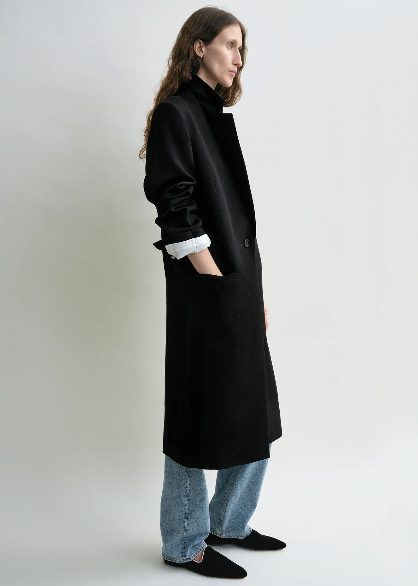 Classic Tailored Coat Black