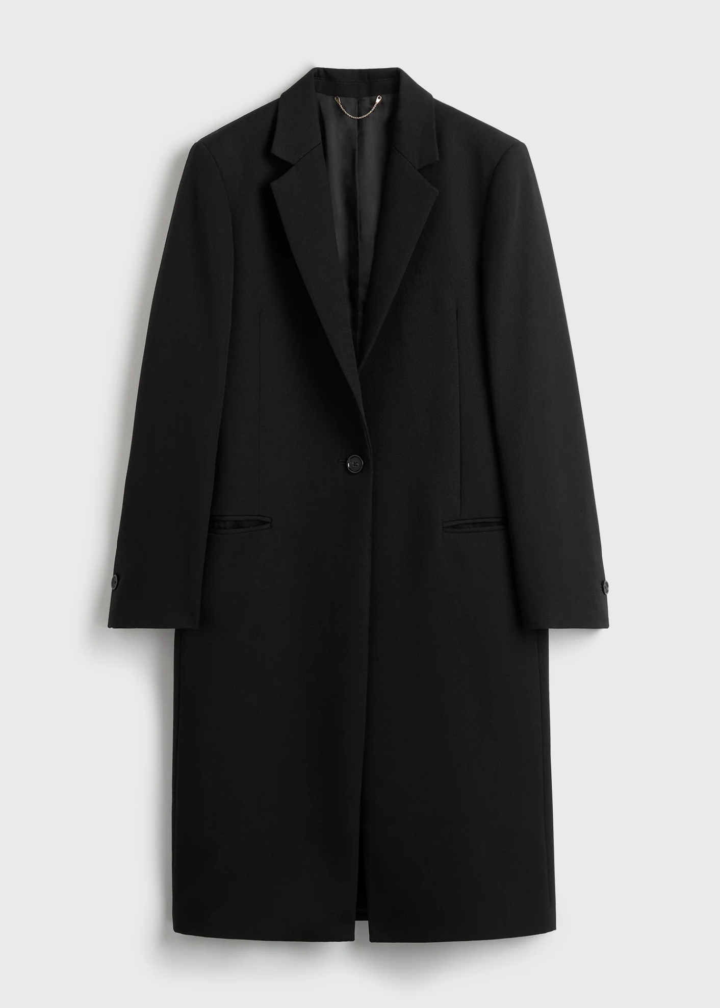 Classic Tailored Coat Black