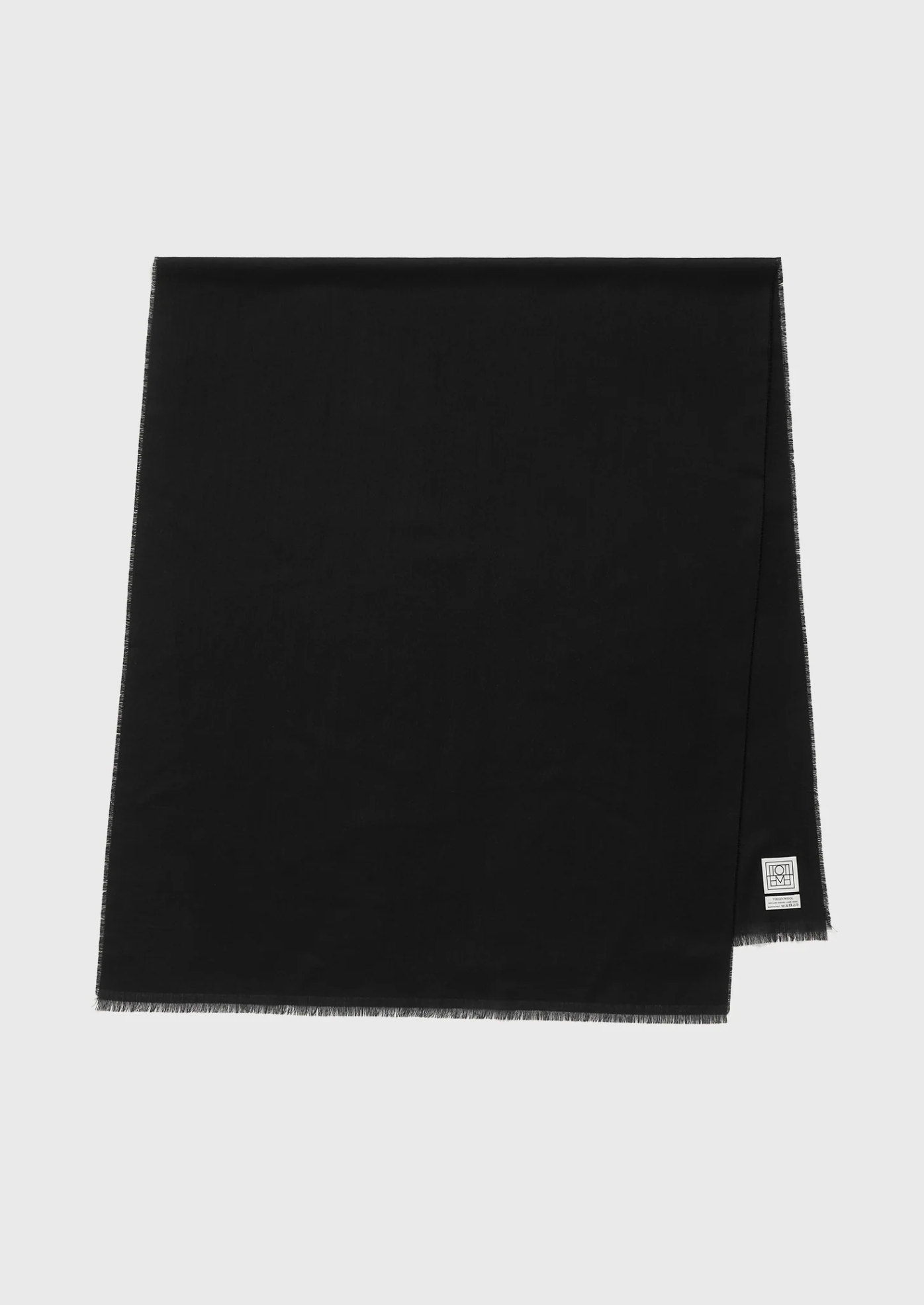 Light Wool Scarf Black
