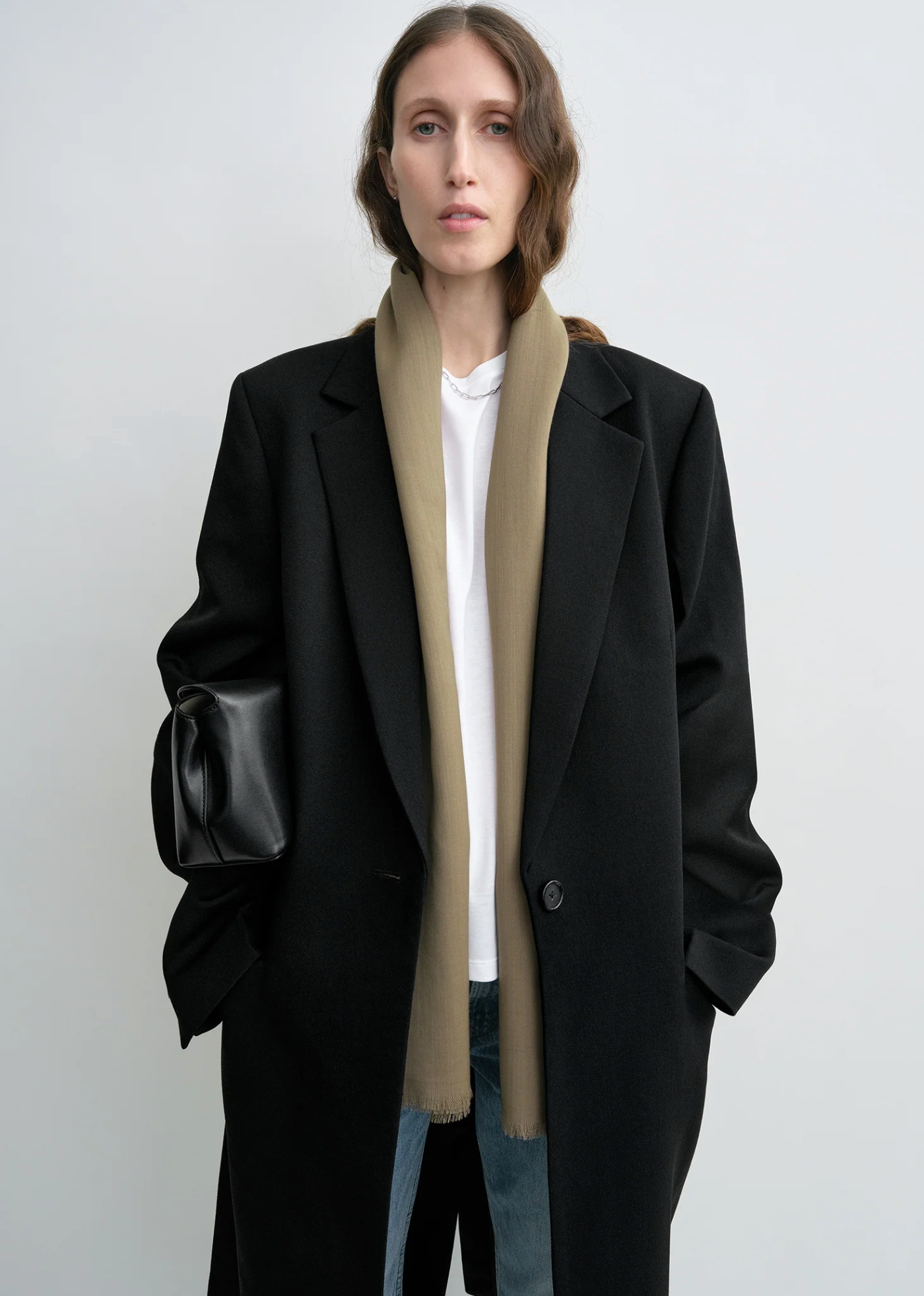 Light Wool Scarf Hazel