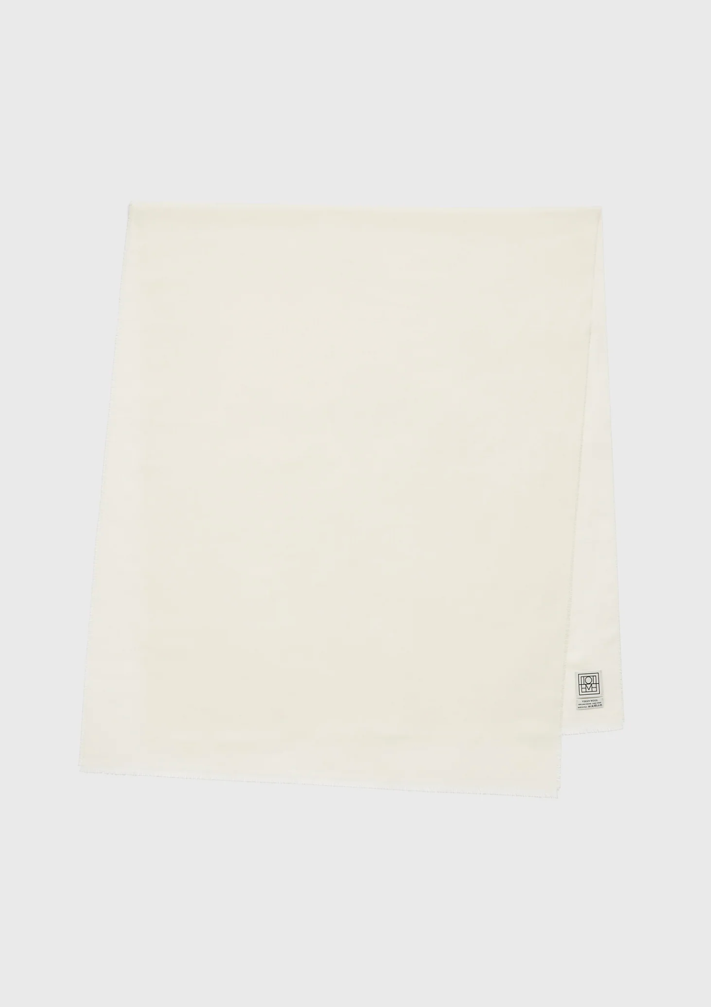 Light Wool Scarf White
