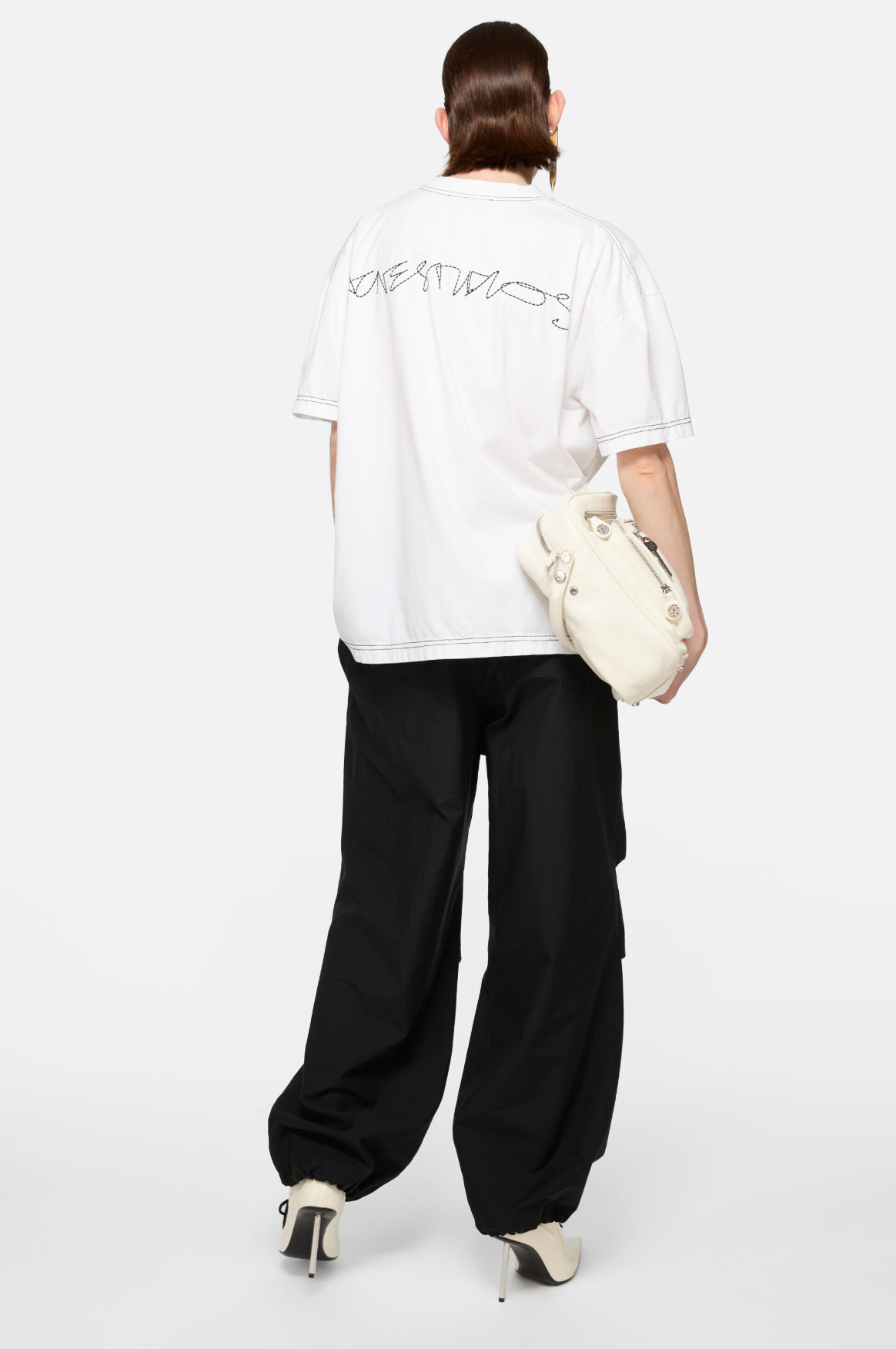 Relaxed Cargo Trousers Black