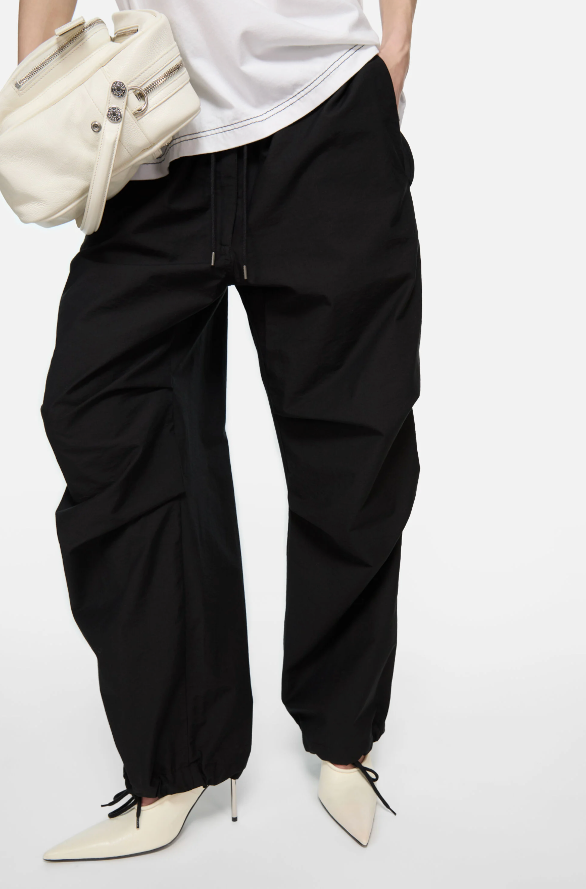 Relaxed Cargo Trousers Black