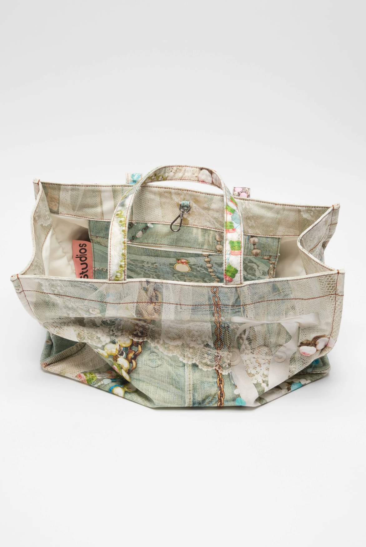 Trompe L'oeil Bag White Green