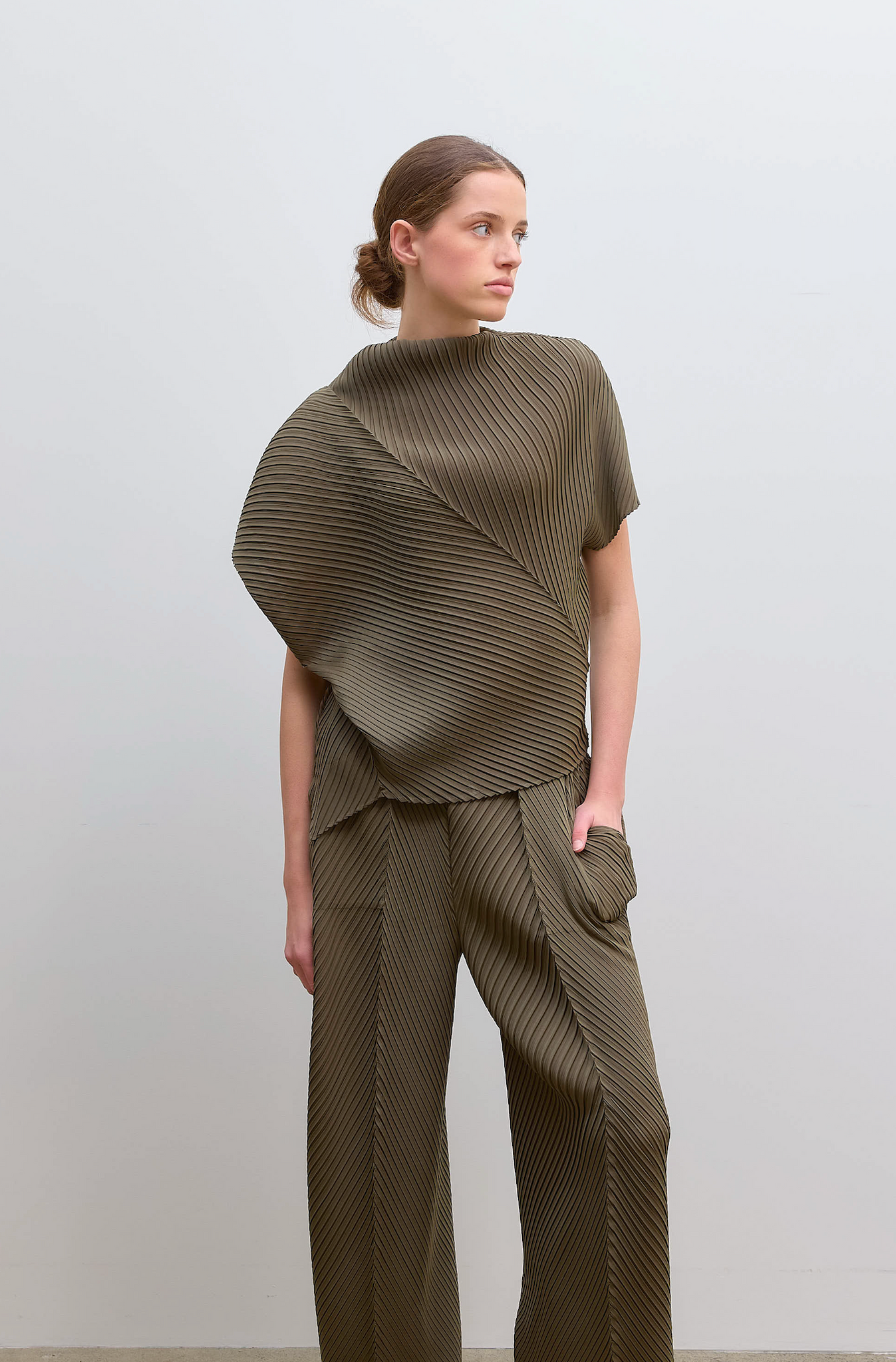 Soft Fold Top Khaki