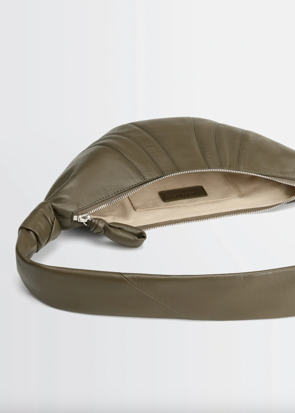Small Croissant Bag Soft Nappa Dark Khaki