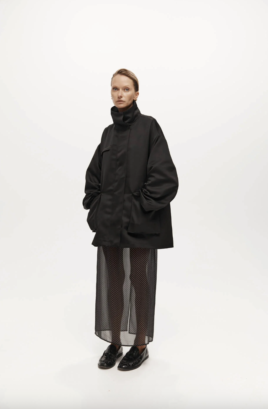 Balmoral Parka Satin Black