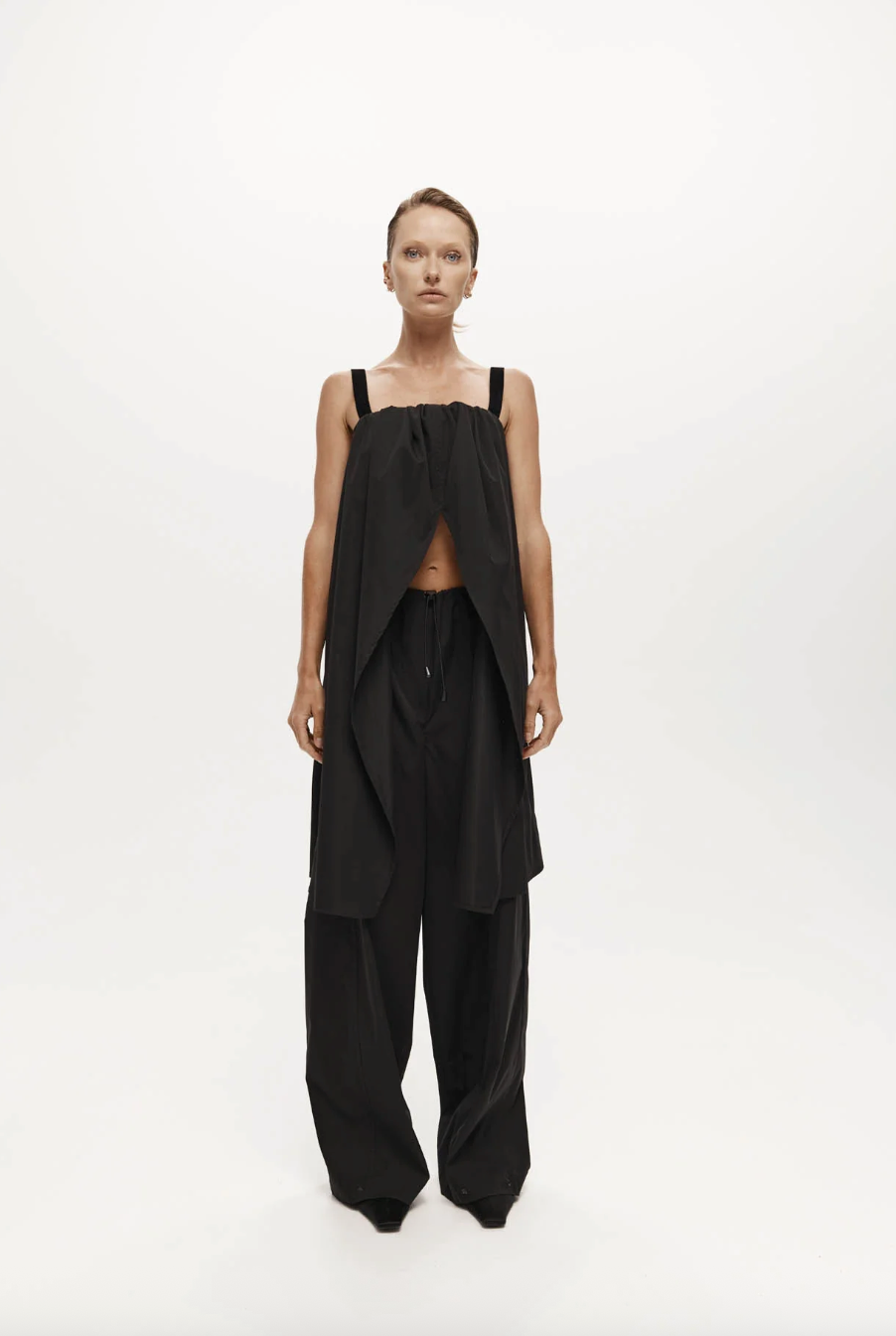 Bogart Top Black Tech Taffeta