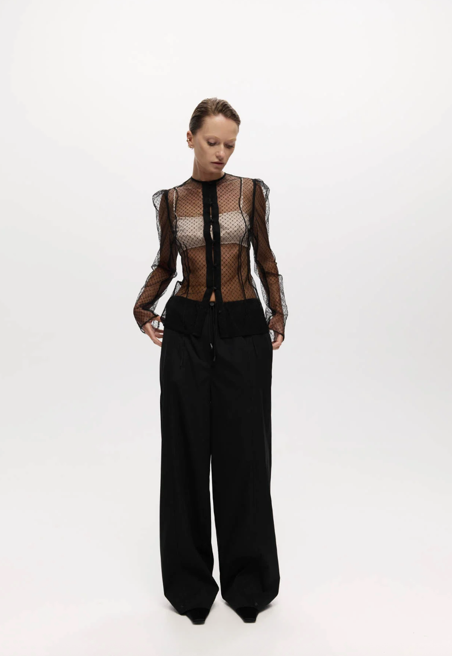 Helena Top Tulle Black