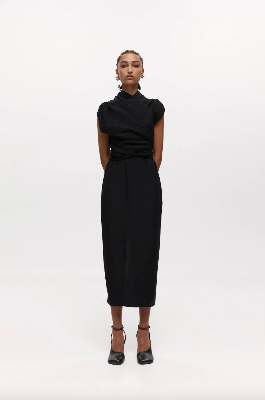 Chamberlain Dress Black Silk