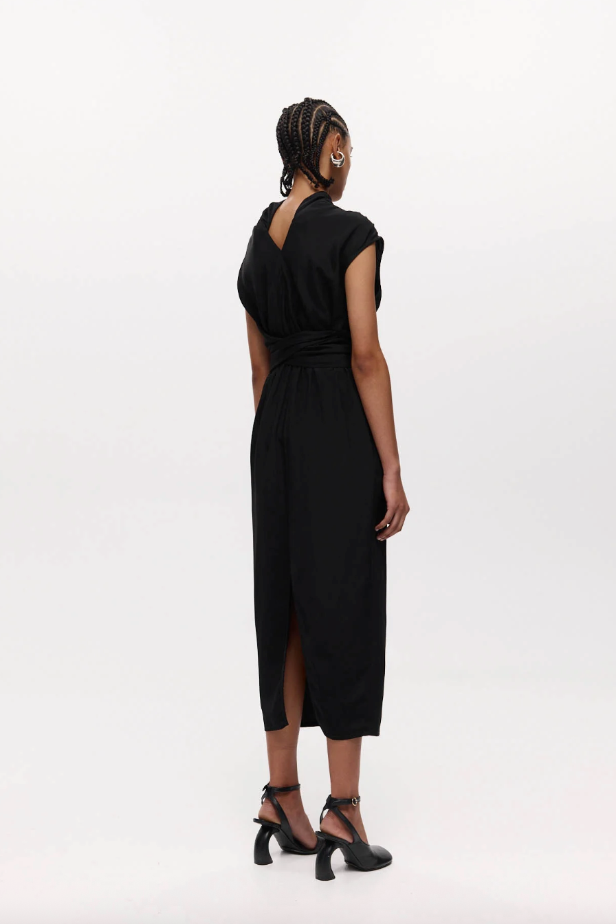 Chamberlain Dress Black Silk
